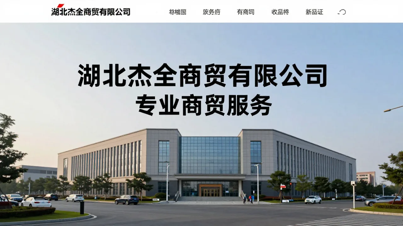 湖北杰全商贸有限公司 首页主视觉